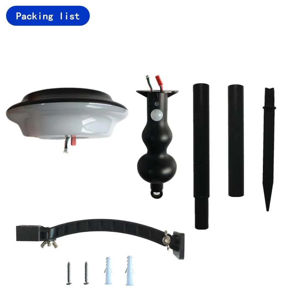 LED outdoor solar lamp with 4 modes