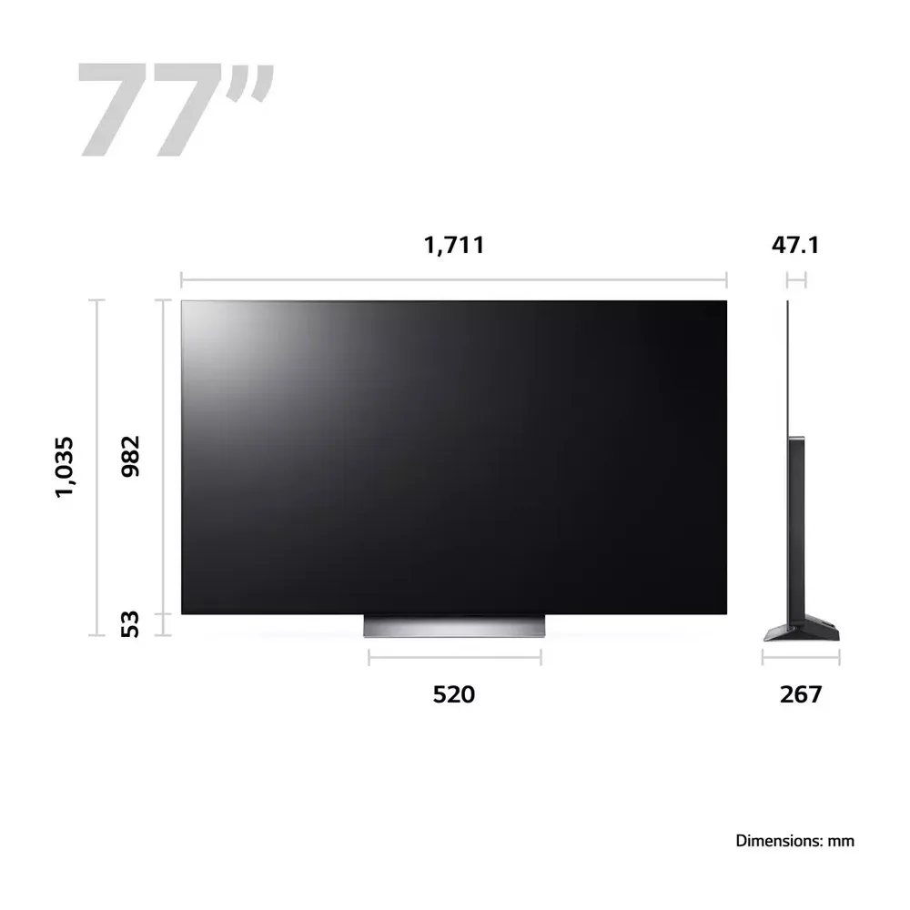 TV LG OLED77C36LC
