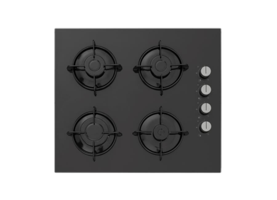 Gas hob Silverline ACO56001B01 Black